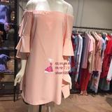 Alice意大利代购 pinko 2016年春夏新款超美微喇袖连衣裙