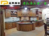 北京整体橱柜定做实木橡木门板 厨房橱柜定制 石英石台面简约现代