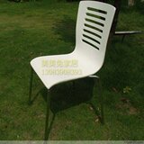 简约现代白色餐椅 洽谈椅 四脚椅 曲木椅 木板椅子 写字椅快餐椅