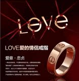 Cartier戒指玫瑰金18k香港代购正品男女情侣对戒结婚礼物love指环