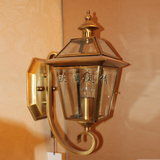 全铜壁灯单头户外壁灯美式楼梯灯过道走廊阳台灯室外庭院防水灯具