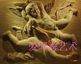 爱琴海砂岩小天使浮雕壁画家装装饰材料背景墙欧式摆件天使系列