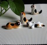 zakka慵懒猫手绘陶瓷餐具猫咪筷子架可爱招财猫咪筷架6款可选