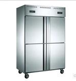 通宝四门冰柜四门冰箱四门冷柜商用双机双温冷藏冷冻厨房冰箱1.0