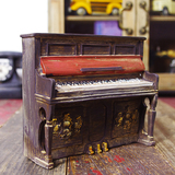 zakka 复古杂货小摆件钢琴模型 橱柜酒柜酒吧咖啡厅怀旧装饰品