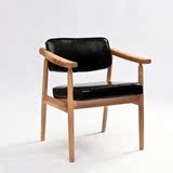 现代简约日韩风 实木橡木餐椅办公椅会议椅子凳子舒适背靠椅高档