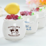 韩式鼓杯 陶瓷慕斯杯 提拉米苏杯 创意烘焙杯 蛋糕烤碗 定制logo