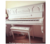 韩国原装进口二手钢琴英昌U121白色欧式外观音色手感胜国产新钢琴