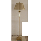 美中式led灯客厅书房卧室床头装饰玉石复古创意欧式全铜落地台灯