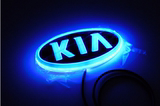 起亚K5首尔 K2 福瑞迪 赛拉图 索兰托 自发光前后车标 LED改装灯