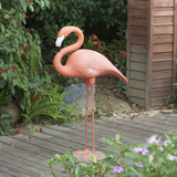 欧式火烈鸟客厅庭院花园大型摆件创意家居装饰品动物摆设工艺品