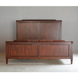 美式新古典家具定制 新中式实木双人床 简约床1.8米2米婚床 L180