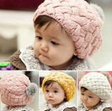 秋冬季韩版儿童帽子 女宝宝贝雷帽 婴儿帽 公主帽 女童帽韩国