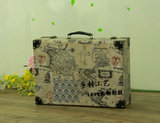 复古旅行手提箱 时尚登机箱 短途行李箱做旧皮箱 旧行李箱仿古