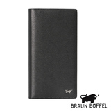 BRAUN BUFFEL 绅士系列17卡压纹厚型长夹（黑色）