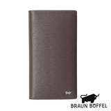 BRAUN BUFFEL 绅士系列17卡压纹厚型长夹（咖啡色）