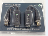包邮纯铜针 BNC接头卡线式 无源双绞线传输器 摄像机安防监控配件