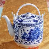 景德镇陶瓷茶壶耐热大容量凉水壶大号青花冷水壶提梁壶泡茶壶瓷壶