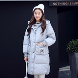 2016新款冬季 时尚羽绒 棉衣女韩版中长款加厚保暖学生棉衣棉服女