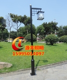 仿古中式庭院灯3米3 5米防水路灯双头灯笼景观灯小区公园别墅灯