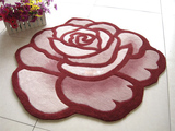 特价包邮 玫瑰花型地毯、地垫 玄关地毯 椅子垫 90*90圆形