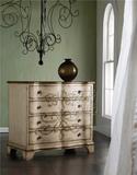 欧式彩绘斗柜 地中海手绘四斗玄关柜 美式边柜 实木客厅装饰柜