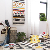 kilim 北欧宜家 清新几何纯棉设计图案客厅卧室小地毯门厅小地垫