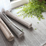 印度进口MUJI北欧宜家素色简约手工羊毛地毯客厅卧室地毯卡昂地毯