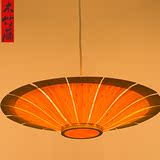 竹木简约吊灯日式主题餐厅茶室酒店创意装饰灯竹编东南亚灯具灯饰