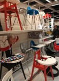 北京全国宜家代购 IKEA安迪洛儿童高脚椅子宝宝餐椅带安全带
