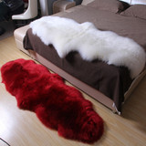 宜家纯羊毛地毯卧室床边毯欧式飘窗垫客厅茶几沙发垫地垫坐垫定制