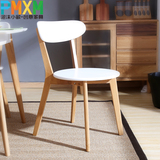 北欧实木餐椅现代简约宜家设计师椅子 时尚休闲椅 创意家具