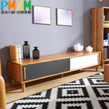 北欧日式纯实木电视柜小户型白橡木质简约现代客厅小型电视柜特价