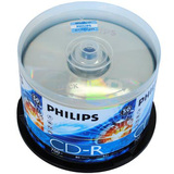 包邮飞利浦PHILIPS CD-R 700M52X 空白光盘刻录盘CD光碟50片桶装