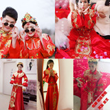 秀禾服新娘礼服嫁衣中式传统复古喜服古装结婚婚纱秀和服大码夏季