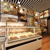 欧式面包烘焙店大型壁画咖啡厅甜品奶茶店蛋糕店餐厅背景墙纸壁纸