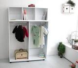 宜家简易组合收纳衣柜 木质小衣柜儿童衣橱 简约板式衣柜特价