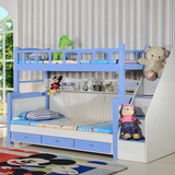 儿童床实木床橡木高低床子母床 上下两层高架组合学生床8002-A#
