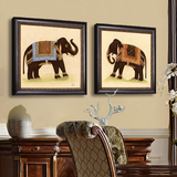 美式复古卧室玄关客厅装饰画沙发背景墙画餐厅书房欧式马挂画