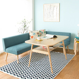 日式全实木客厅沙发椅组合 欧韩式白橡木现代简约单双三人餐椅