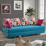 简易沙发床可折叠双人2米铁架抽拉床客厅小户型两用多功能沙发床
