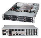 超微CSE-826BE16-R920LPB 2U机架式 12盘位存储机箱 expander背板