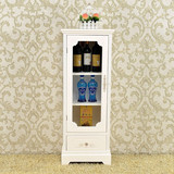 简约玻璃柜实木欧式现代收纳时尚储物柜创意餐边柜客厅小户型酒柜