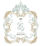 婚礼主题logo设计，欧式边框矢量素材，欧式婚礼logo设计 B35