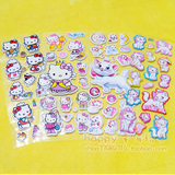Hello Kitty猫贴纸 凯蒂猫卡通贴画 儿童奖励小粘贴纸 立体泡泡贴