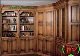 实木书柜书橱书架 带门书柜 美式复古书柜衣柜组合柜转角整体书房
