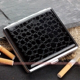 正品双枪烟盒 超薄皮质 300B鳄鱼纹理 创意男士20支装 香菸盒子