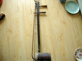 怀旧老包浆民国前后蟒皮包边老竹节京胡二胡民族老乐器收藏老物件