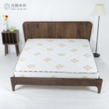 北欧宜家实木床简约现代橡木床1.5m 1.8米双人床成人床大床日式床