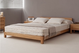 简约现代北欧宜家实木家具白橡木床实木床1.5 1.8日式原木双人床